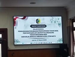 Rapat Paripurna Pengumuman Perubahan Propemperda Tahun 2026, Penyampaian LKPJ Bupati Tulungagung Tahun Anggaran 2025 dan Halal Bihalal Hari Raya Idul Fitri 1447 H
