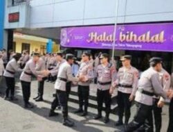 Polres Tulungagung Menggelar Kegiatan Halal Bihalal Bersama Seluruh Personel