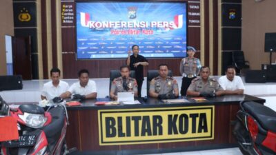 Polres Blitar Kota Bongkar Sindikat Curanmor Antarwilayah, Dua Pelaku Ditangkap
