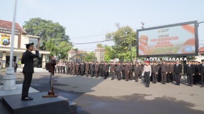 Polres Kediri Kota Gelar Upacara Harkitnas, Tekankan Pentingnya Menjaga Masa Depan Bangsa