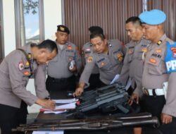 Pastikan Penggunaan Sesuai Prosedur, Polda Jatim Periksa Senpi Organik di Polres Trenggalek