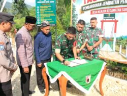 Dandim 0806/Trenggalek Resmikan Jembatan Garuda, Warga Kini Nikmati Akses yang Lebih Lancar