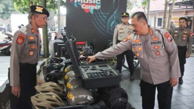 Dirsamapta Polda Jatim Apresiasi Kesiapan Personel dan Almatsus Satsamapta Polres Trenggalek