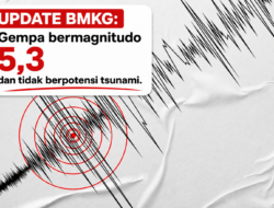 Gempa M 5,3 Guncang Pacitan, Terasa Hingga Tulungagung dan Blitar, Tidak Berpotensi Tsunami