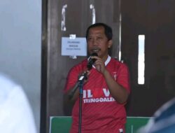 Triadi Admono Resmi Buka Turnamen Futsal Dispora Cup I di GOR Gajah Putih Trenggalek