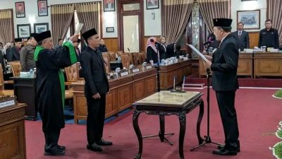 Wahyu Pratama Resmi Dilantik Jadi Anggota DPRD Tulungagung Gantikan Ayahnya.