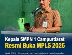 Kepala SMPN 1 Campurdarat Resmi Buka MPLS 2026, Tanamkan Disiplin, Karakter, dan Semangat Belajar Sejak Hari Pertama
