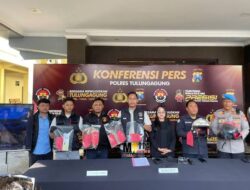 Resmob Macan Agung Polres Tulungagung Bekuk Komplotan Jambret Spesialis Pedagang Sayur, Terungkap 20 TKP di Tulungagung