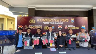 Resmob Macan Agung Polres Tulungagung Bekuk Komplotan Jambret Spesialis Pedagang Sayur, Terungkap 20 TKP di Tulungagung